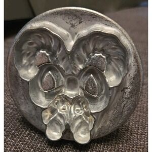 Vintage Nordic Ware  Cookie Stamp Candy Cane Bow Christmas Ornament Wood Handles